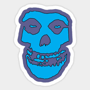 Crimson Ghost - Blue Solid Sticker